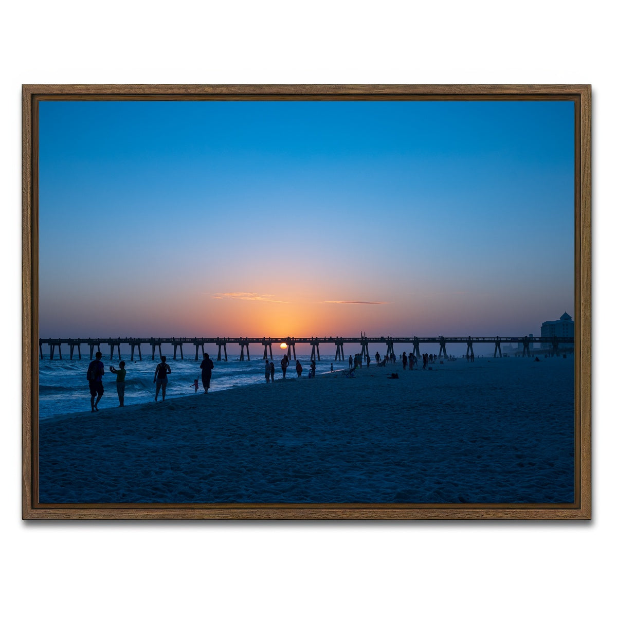 AUTO-MOCKUP WHITE | Pensacola Florida | 1 Piece | Walnut Framed Canvas | group=4x3