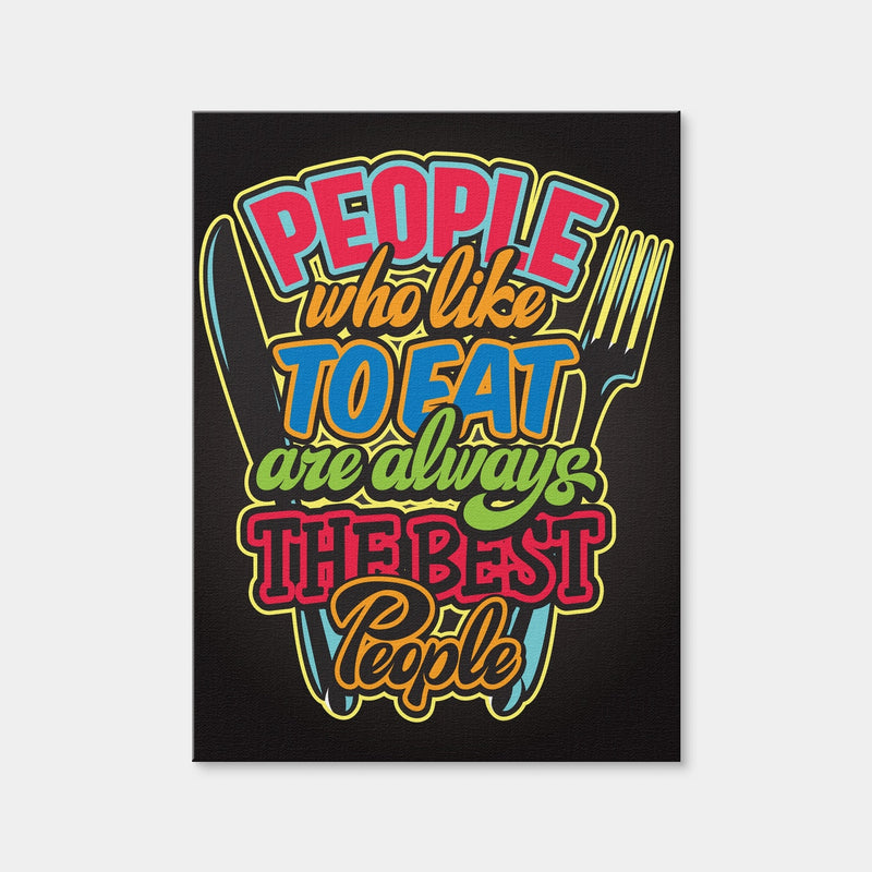 AUTO-MOCKUP WHITE | People Who Like to Eat | 1 Piece | Gallery Wrap Canvas | group=3x4