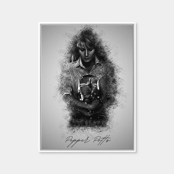 Pepper Potts Wall Art — Framed Canvas Format preview