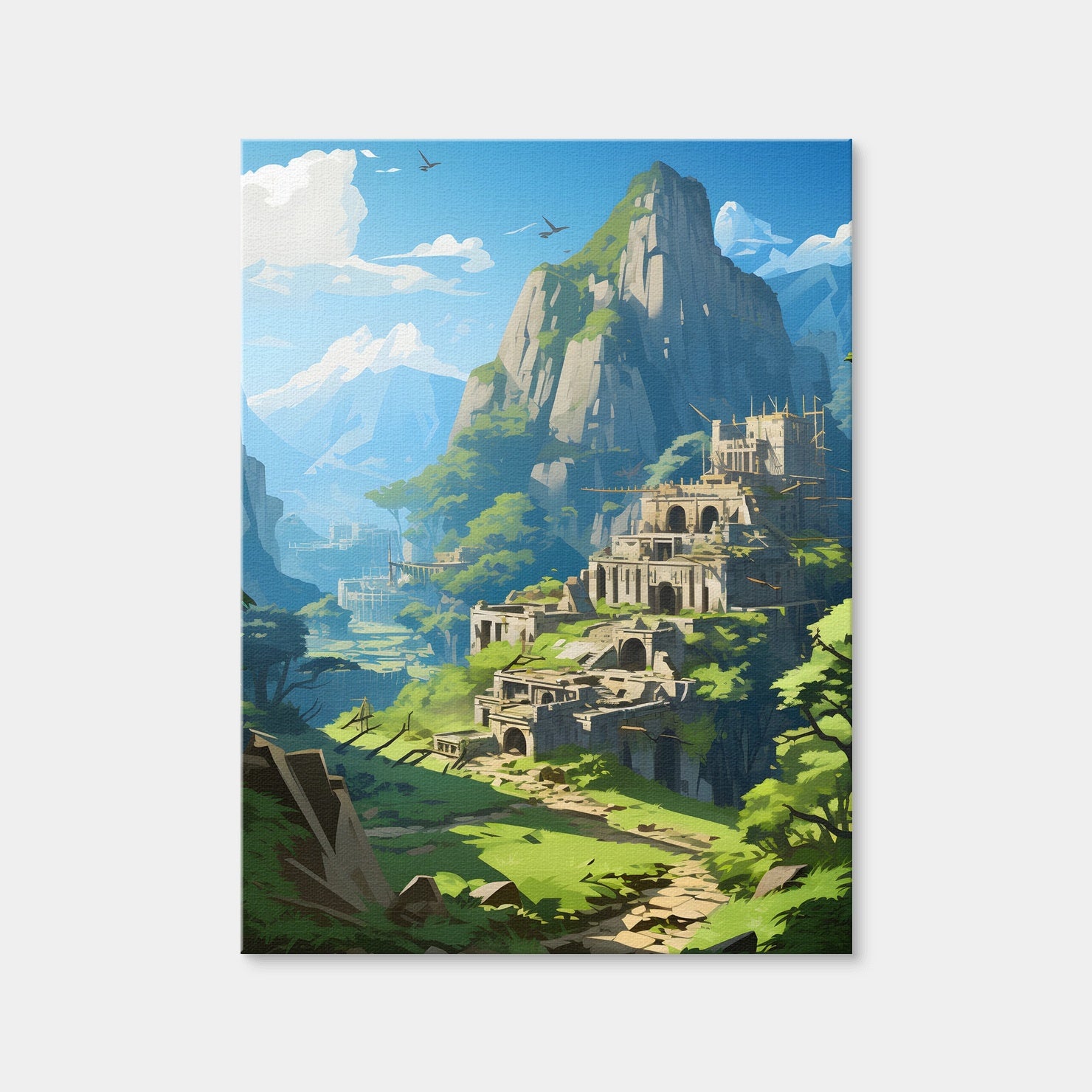 AUTO-MOCKUP WHITE | Peru - Machu Picchu | 1 Piece | Gallery Wrap Canvas | group=3x4