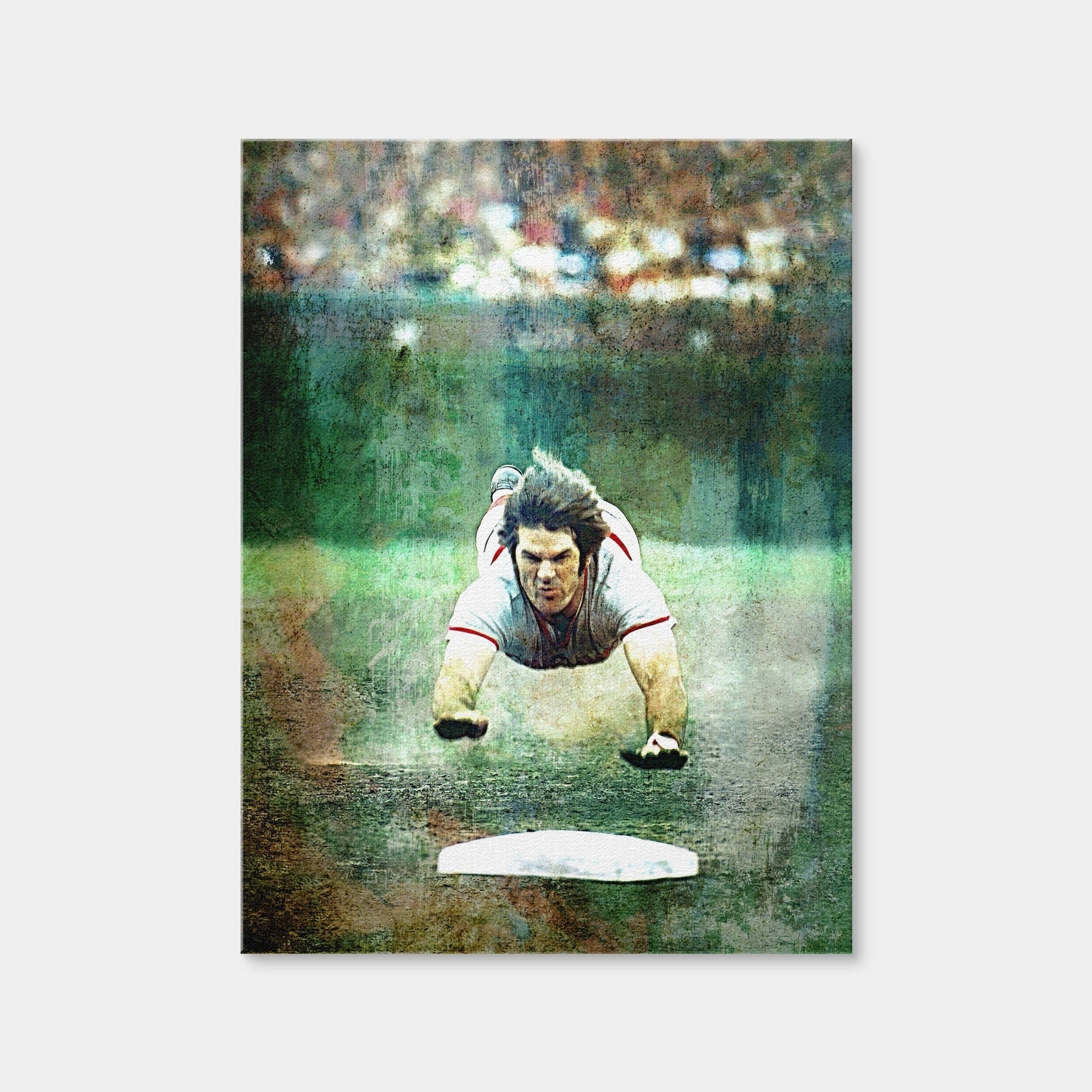 AUTO-MOCKUP WHITE | Pete Rose Slide | 1 Piece | Gallery Wrap Canvas | group=3x4