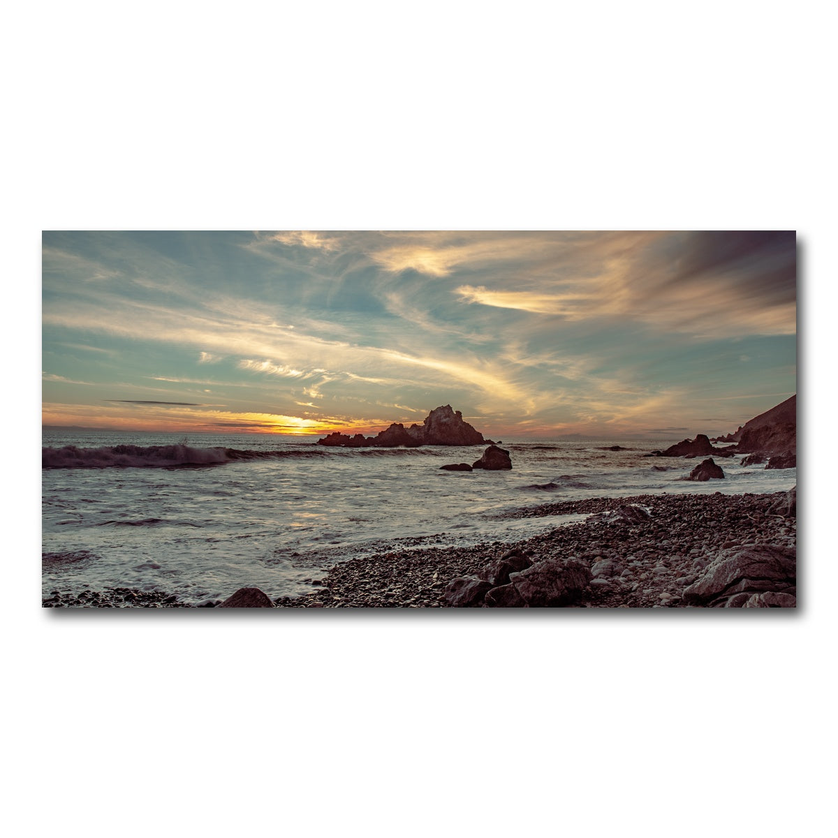 Pfieffer Beach Sunset Wall Art