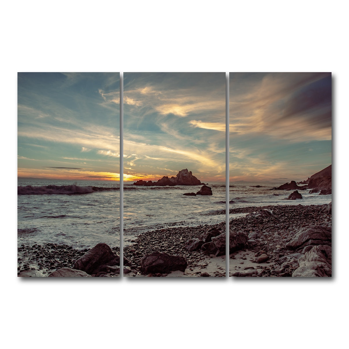 Pfieffer Beach Sunset Wall Art
