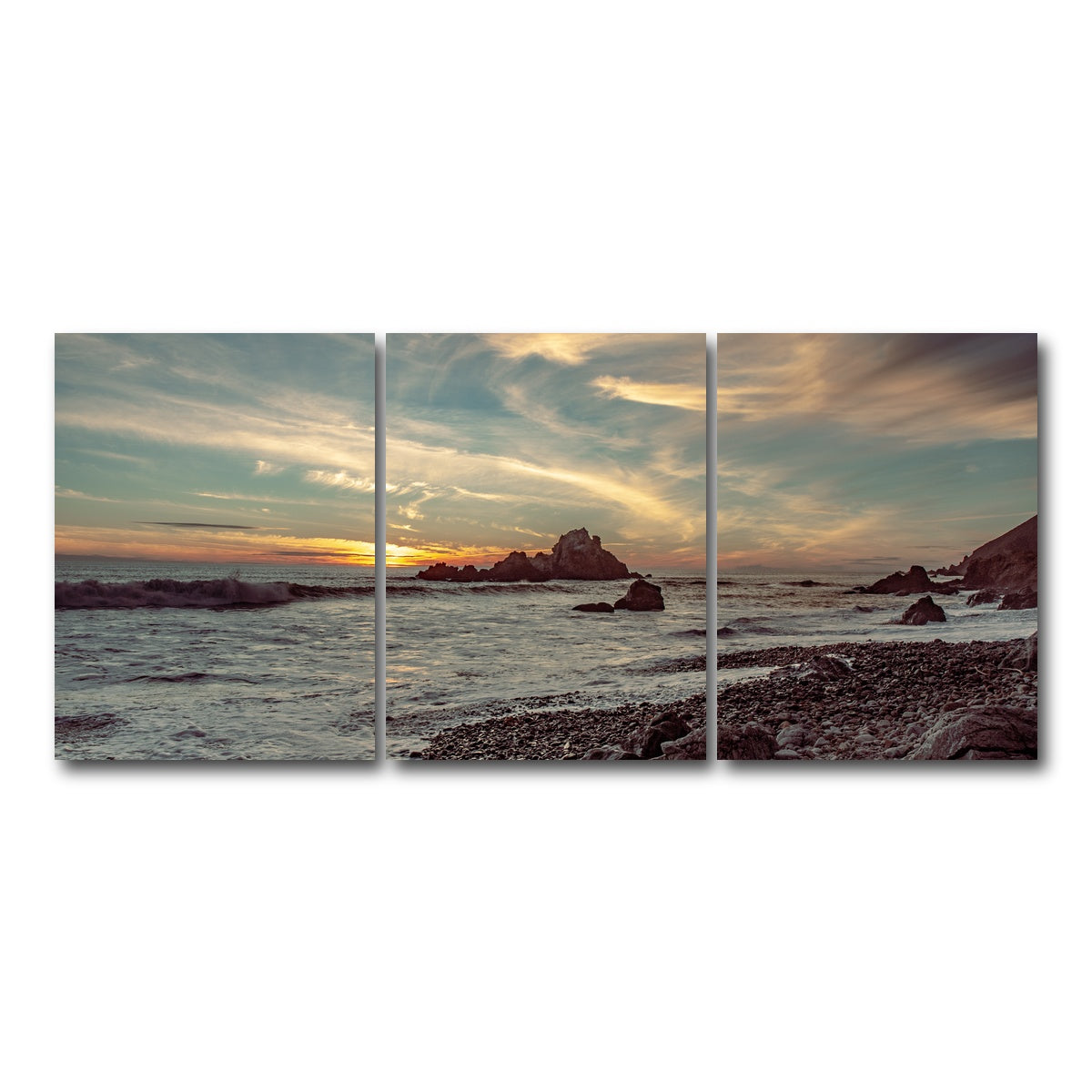 Pfieffer Beach Sunset Wall Art