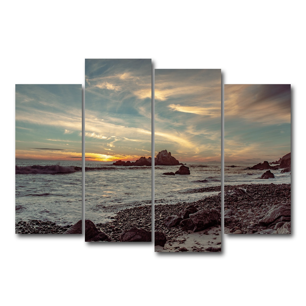 Pfieffer Beach Sunset Wall Art