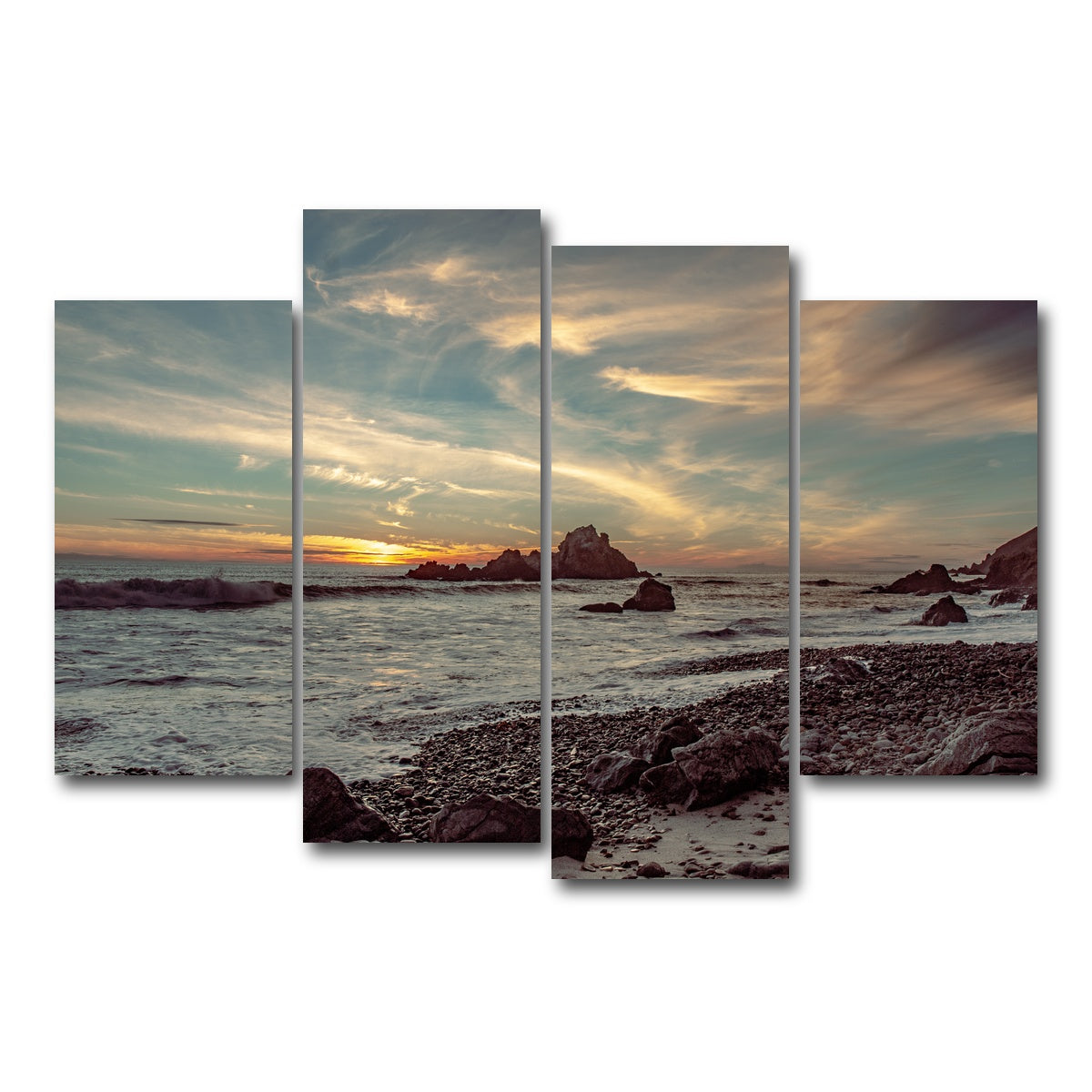 Pfieffer Beach Sunset Wall Art