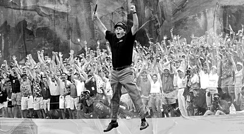 Phil Mickelson Grayscale Wall Art