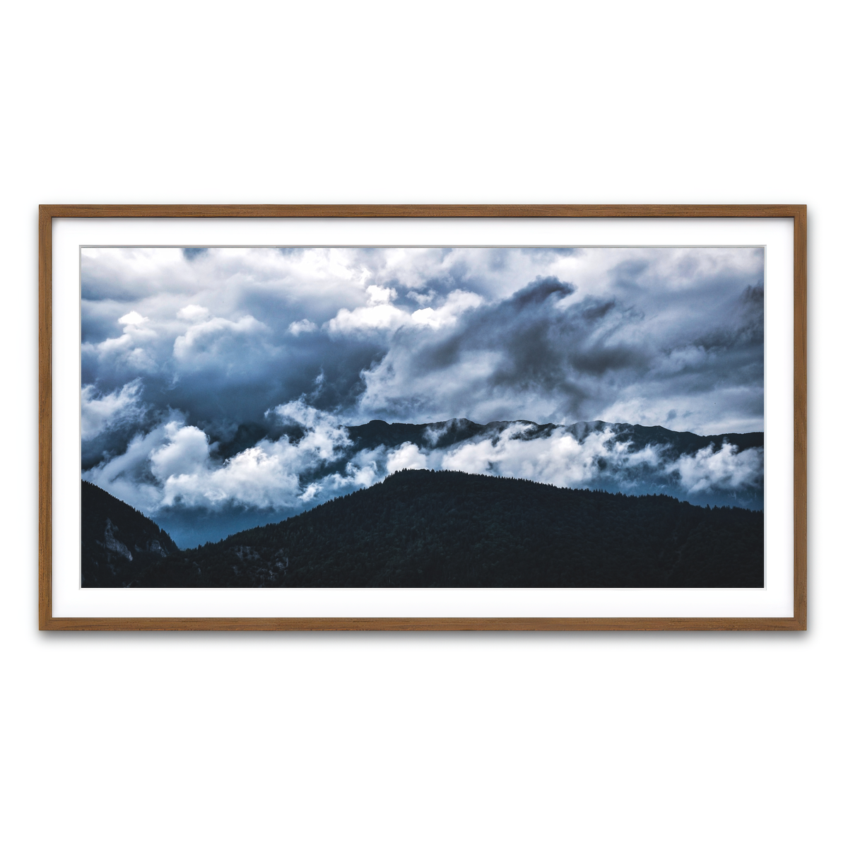 Framed Print 2x1 Walnut