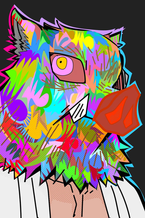 Pig Head Demon Slayer Wall Art