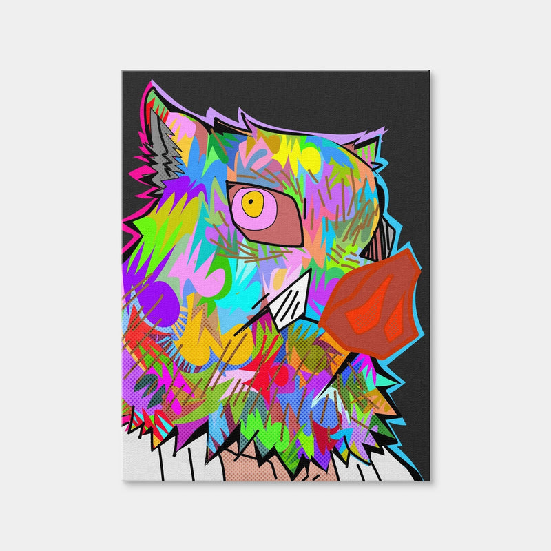 AUTO-MOCKUP WHITE | Pig Head Demon Slayer | 1 Piece | Gallery Wrap Canvas | group=3x4