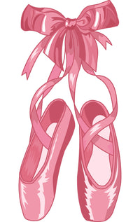 Pink Ballet Shoes Wall Art