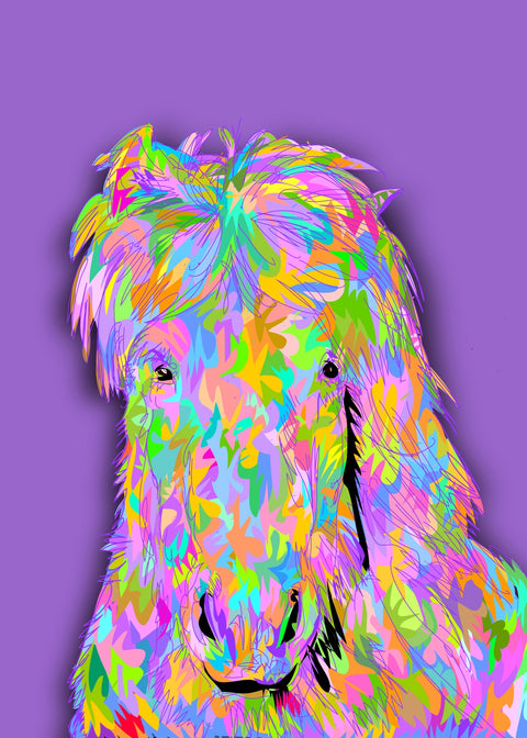 Pink Horsey Wall Art