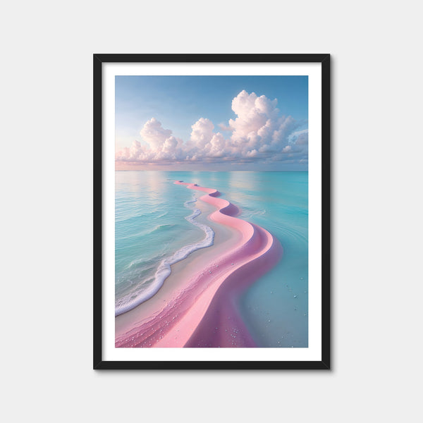 Pink Serenity Dreamscape Wall Art — Framed Print Format preview