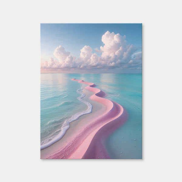 Pink Serenity Dreamscape Wall Art — Canvas Wrap Format preview