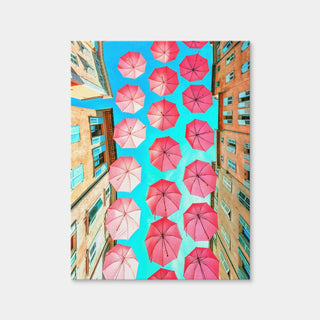 AUTO-MOCKUP WHITE | Pink Umbrellas | 1 Piece | Gallery Wrap Canvas | group=3x4