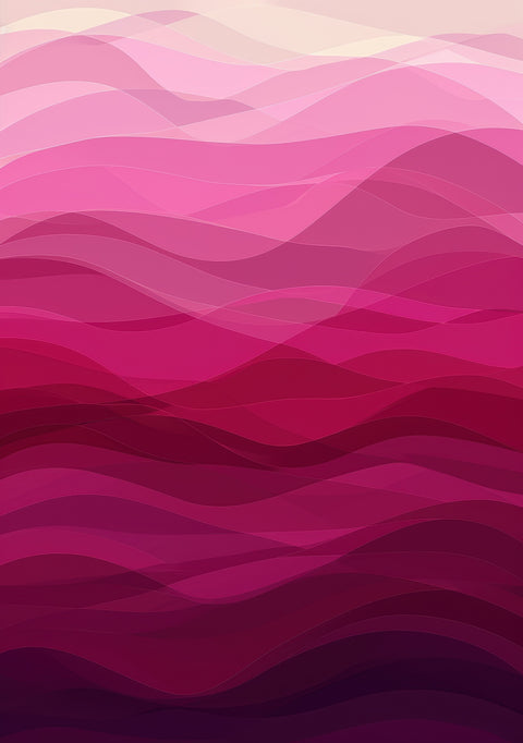 Pink Waves Wall Art