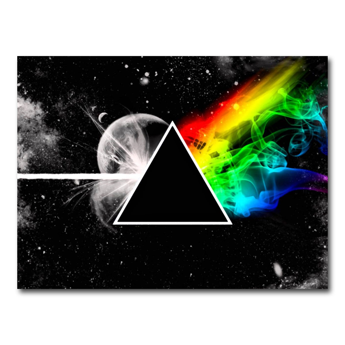 AUTO-MOCKUP WHITE | Pink floyd - dark side of the moon | 1 Piece | Gallery Wrap Canvas | group=4x3