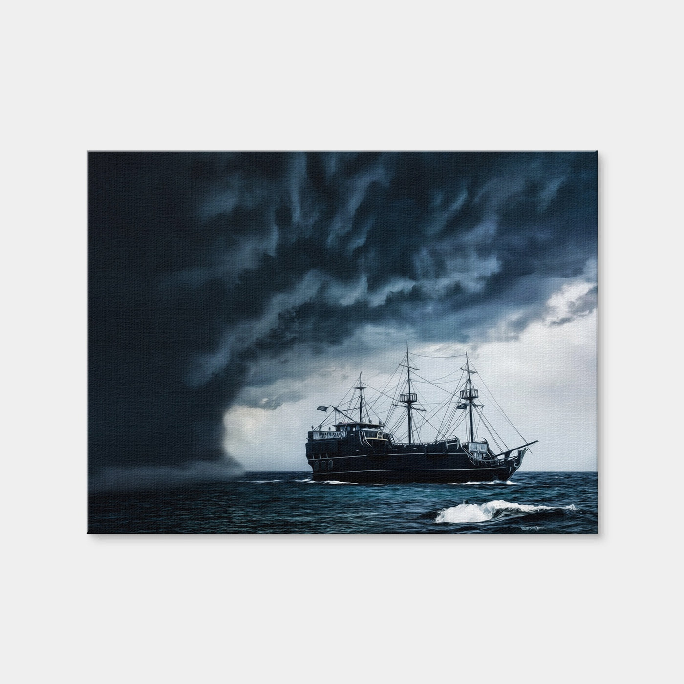 AUTO-MOCKUP WHITE | Pirate Ship in the Storm | 1 Piece | Gallery Wrap | group=4x3