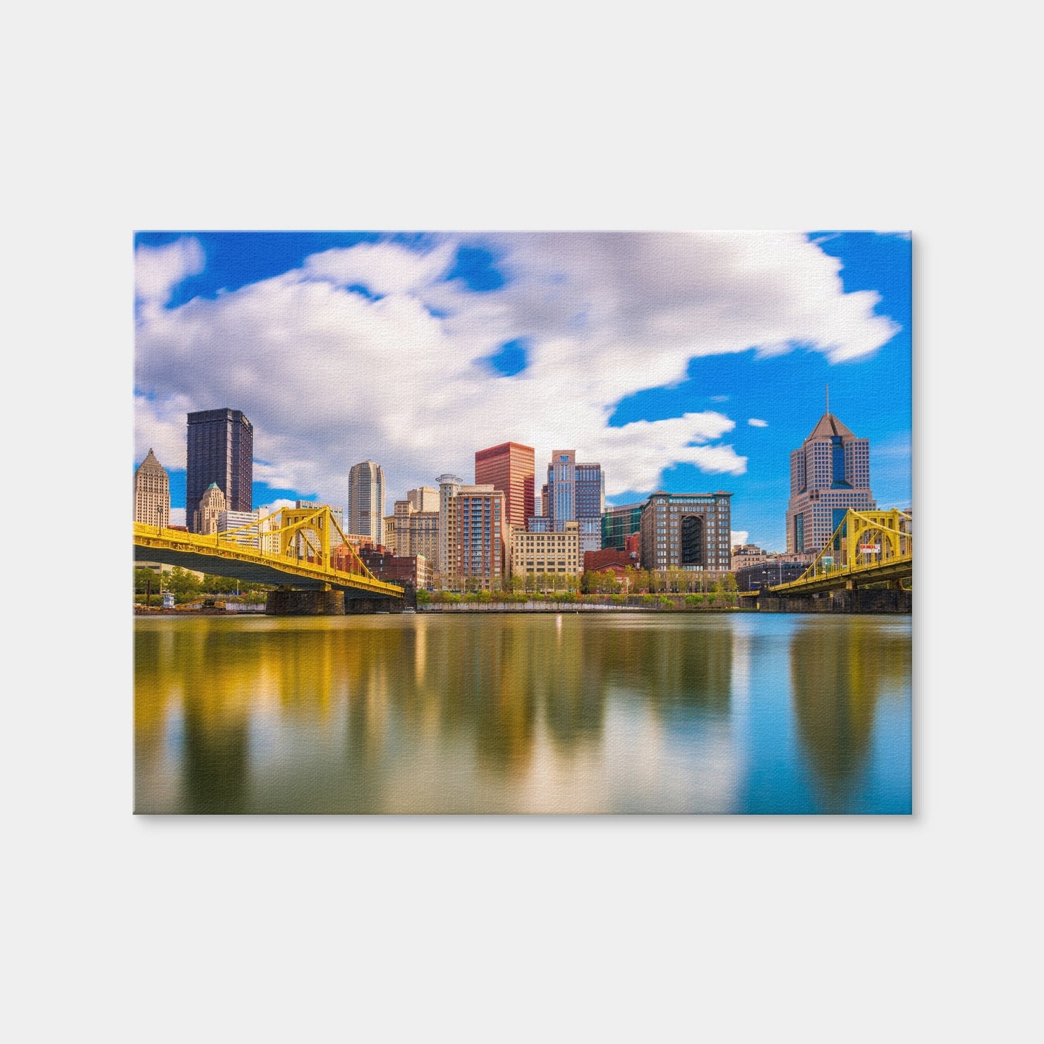 AUTO-MOCKUP WHITE | Pittsburgh Allegheny River | 1 Piece | Gallery Wrap | group=4x3