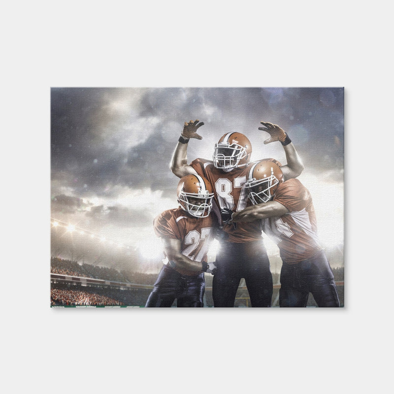 AUTO-MOCKUP WHITE | Players in Action | 1 Piece | Gallery Wrap | group=4x3