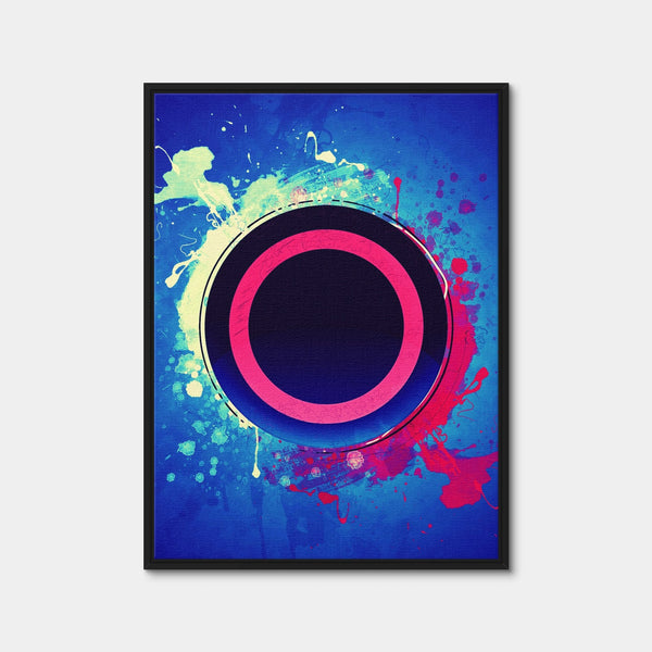 Playstation Circle Wall Art — Framed Canvas Format preview