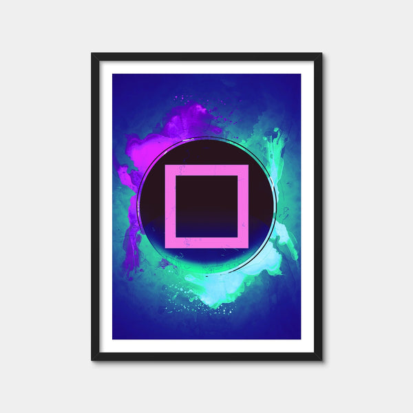 Playstation Square Wall Art — Framed Print Format preview