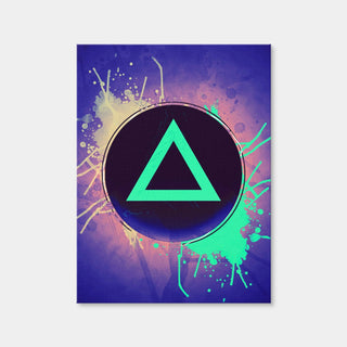 AUTO-MOCKUP WHITE | Playstation Triangle | 1 Piece | Gallery Wrap | group=3x4