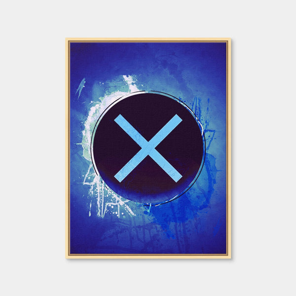 Playstation X Wall Art — Framed Canvas Format preview