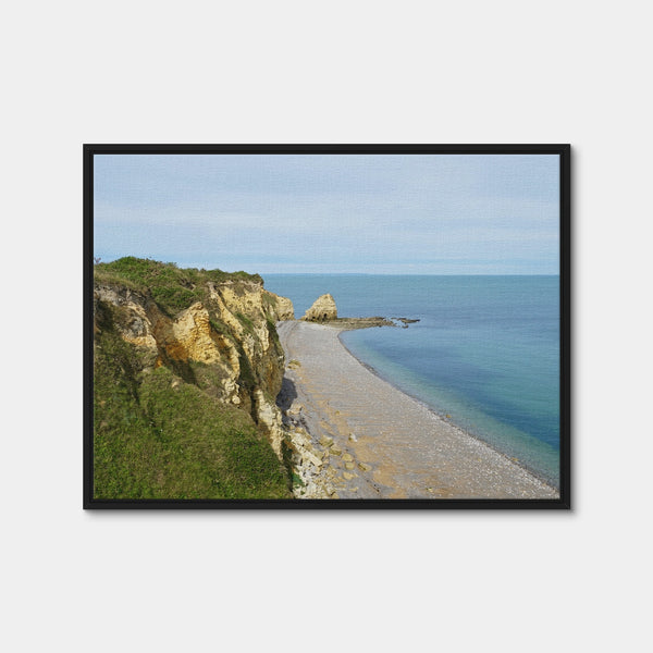Pointe du Hoc Bluffs Wall Art — Framed Canvas Format preview