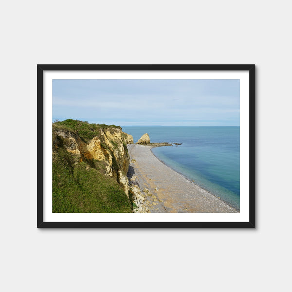 Pointe du Hoc Bluffs Wall Art — Framed Print Format preview