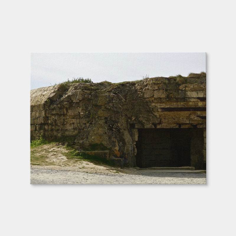 AUTO-MOCKUP WHITE | Pointe du Hoc German Bunker | 1 Piece | Gallery Wrap Canvas | group=4x3