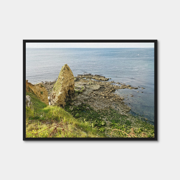 Pointe du Hoc Normandy Wall Art — Framed Canvas Format preview
