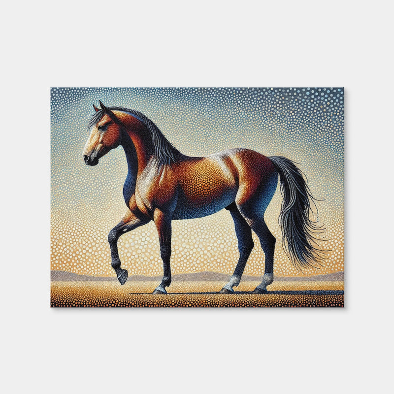 AUTO-MOCKUP WHITE | Pointillism Horse | 1 Piece | Gallery Wrap | group=4x3