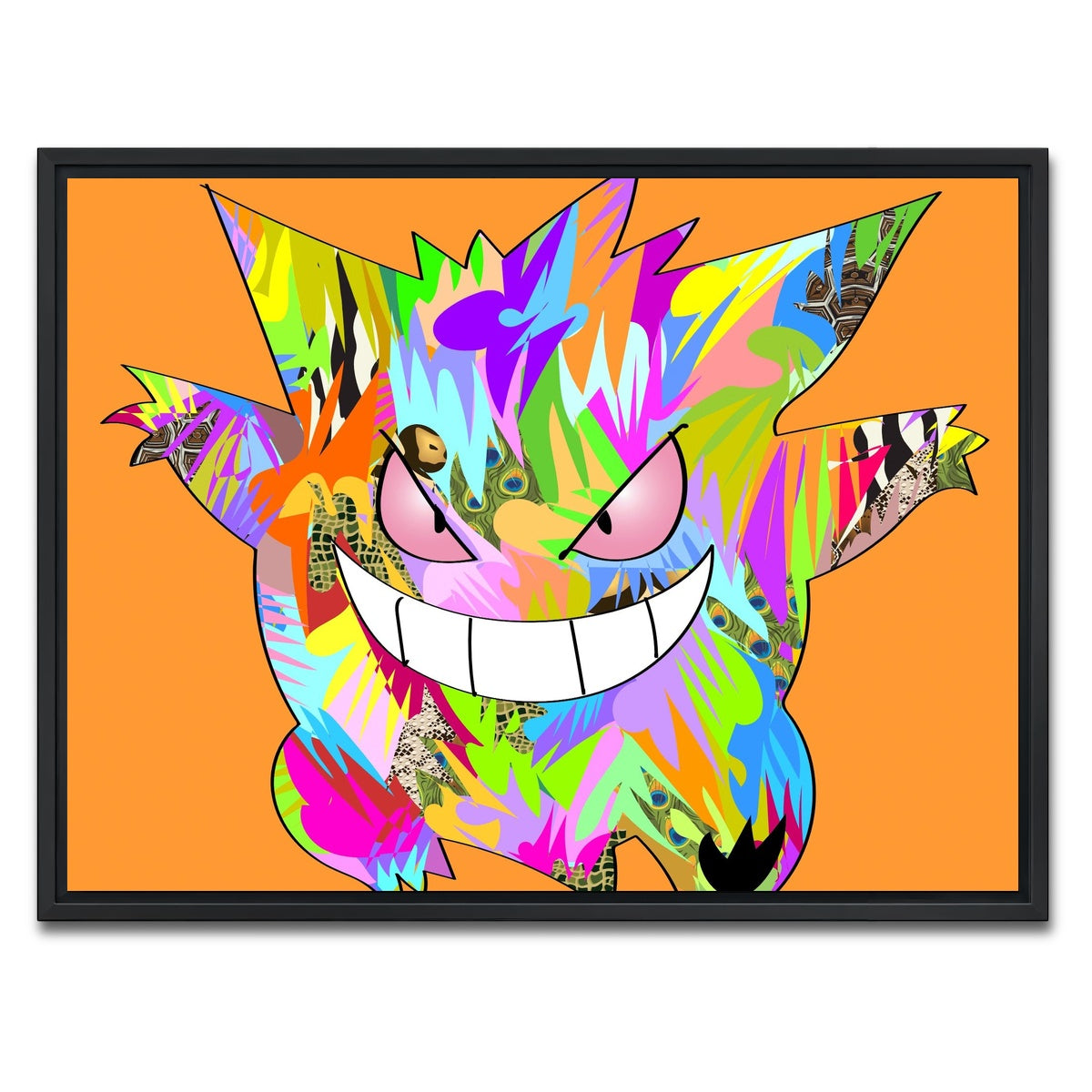 AUTO-MOCKUP WHITE | Pokemon Dark | 1 Piece | Black Framed Canvas | group=4x3