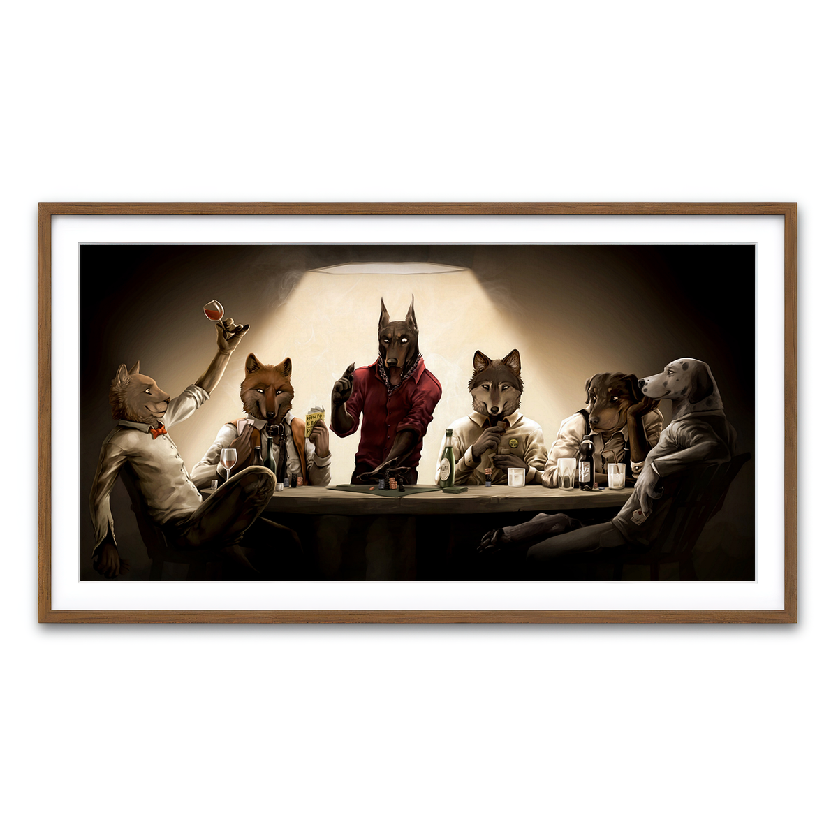 Framed Print 2x1 Walnut