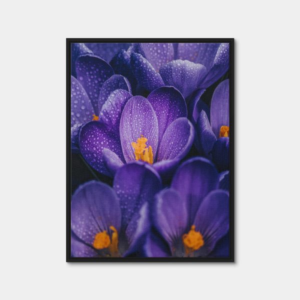 Pollen Purple Wall Art — Framed Canvas Format preview