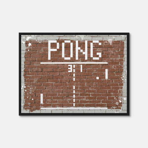 Pong Wall Art — Framed Canvas Format preview