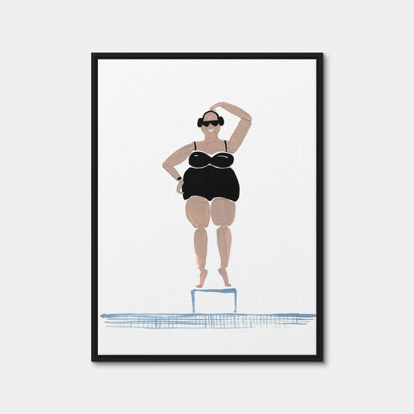 Pool Time Wall Art — Framed Canvas Format preview