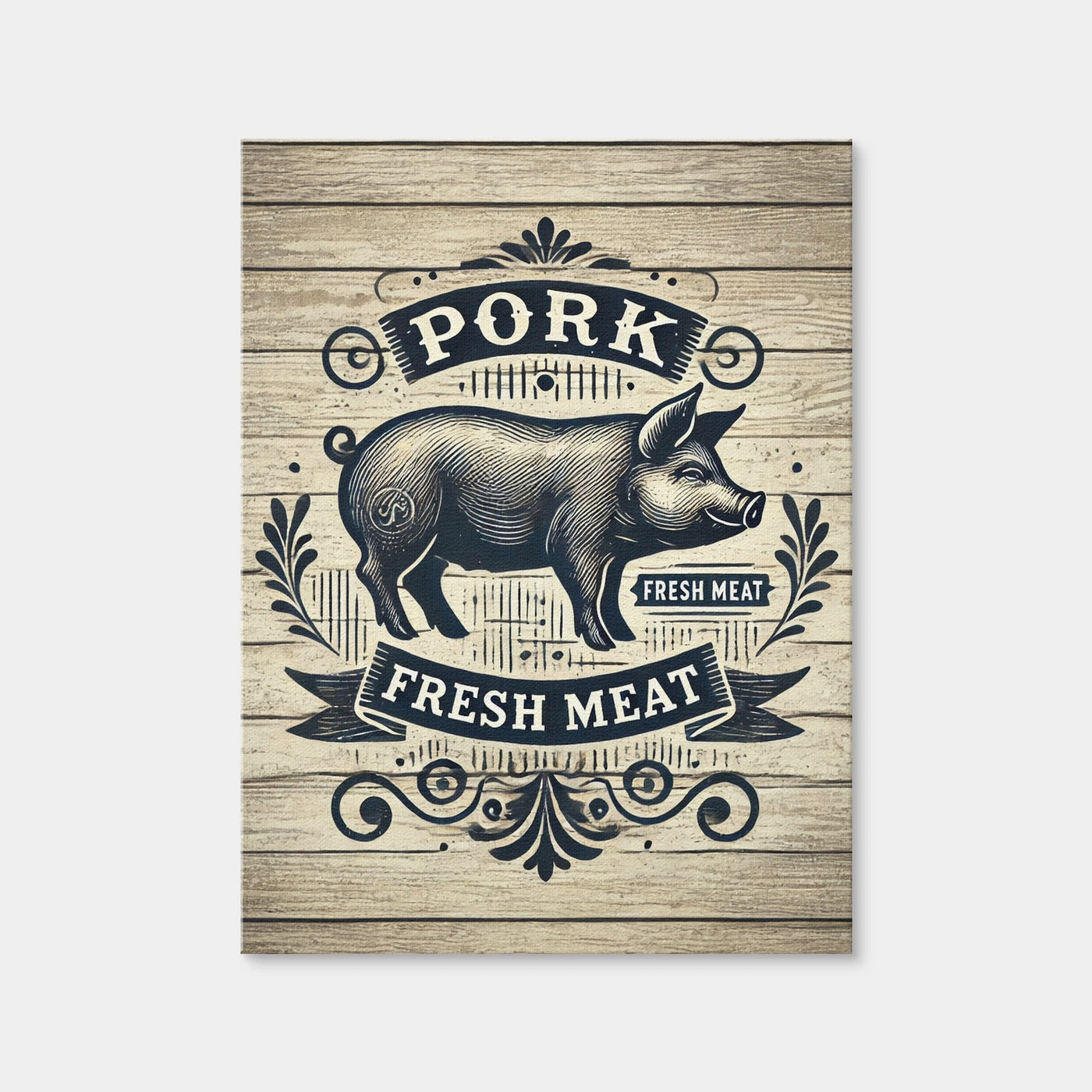 AUTO-MOCKUP WHITE | Pork and Fresh Meat | 1 Piece | Gallery Wrap Canvas | group=3x4
