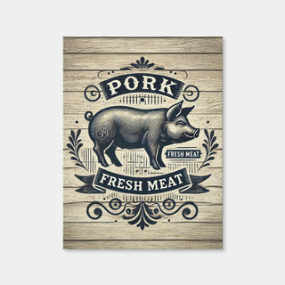 AUTO-MOCKUP WHITE | Pork and Fresh Meat | 1 Piece | Gallery Wrap Canvas | group=3x4