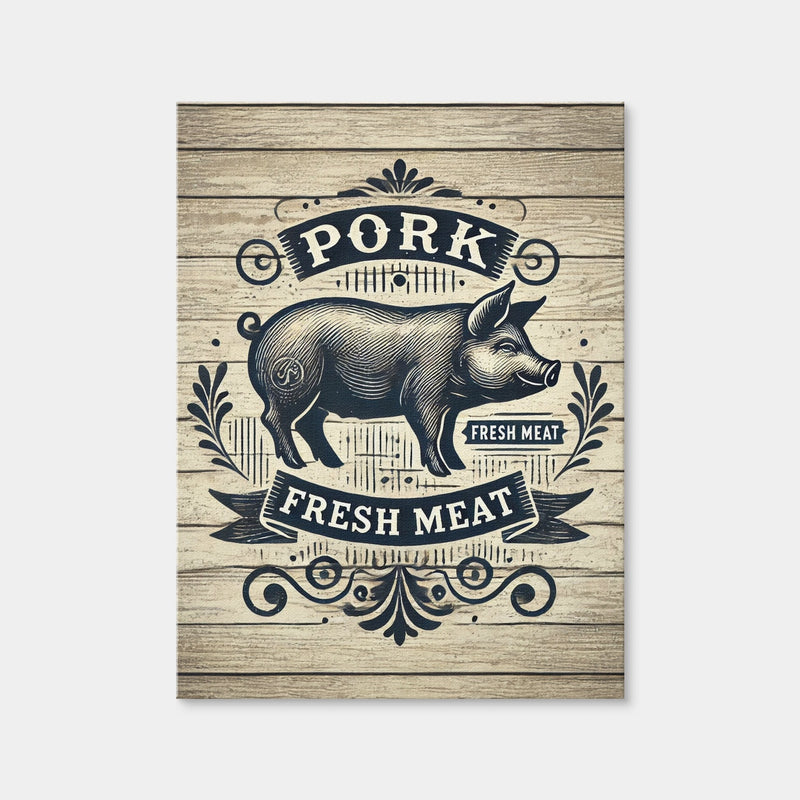 AUTO-MOCKUP WHITE | Pork and Fresh Meat | 1 Piece | Gallery Wrap Canvas | group=3x4