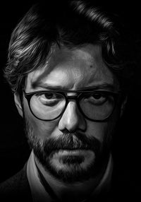 Portrait casa del papel Wall Art