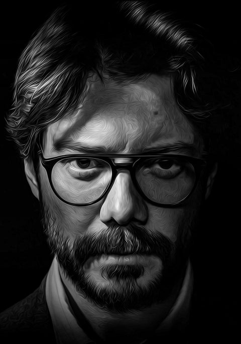 Portrait casa del papel Wall Art