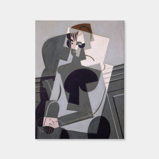 AUTO-MOCKUP WHITE | Portrait de Madame Josette Gris | 1 Piece | Gallery Wrap | group=3x4