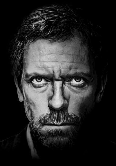 Portrait dr house Wall Art