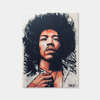 AUTO-MOCKUP WHITE | Portrait of Jimi Hendrix | 1 Piece | Gallery Wrap Canvas | group=3x4