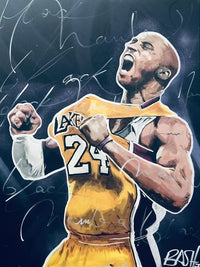 Portrait of Kobe Wall Art