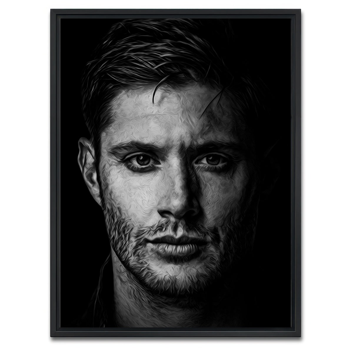AUTO-MOCKUP WHITE | Portrait supernatural | 1 Piece | Black Framed Canvas | group=3x4