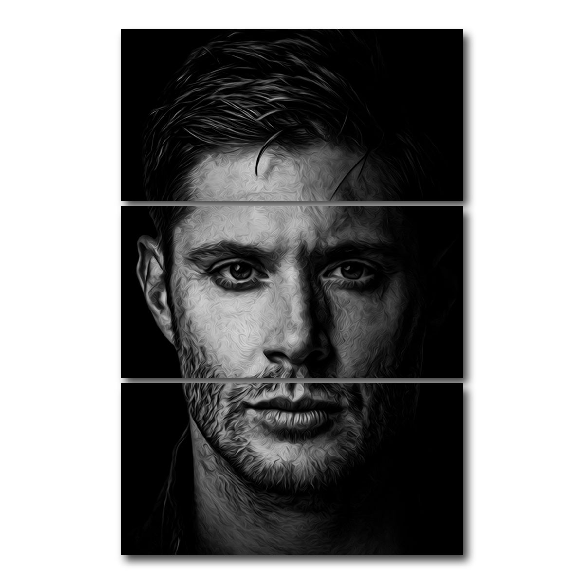AUTO-MOCKUP WHITE | Portrait supernatural | 3 Piece | Gallery Wrap Canvas | group=12x24_stacked