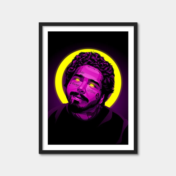 Post Malone Wall Art — Framed Print Format preview